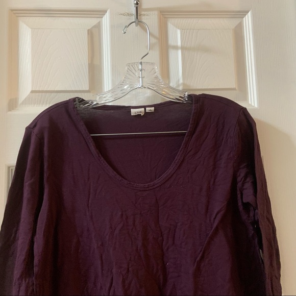 Gap Plum Scoop Neck Long Sleeve Tee Small - Picture 5 of 7